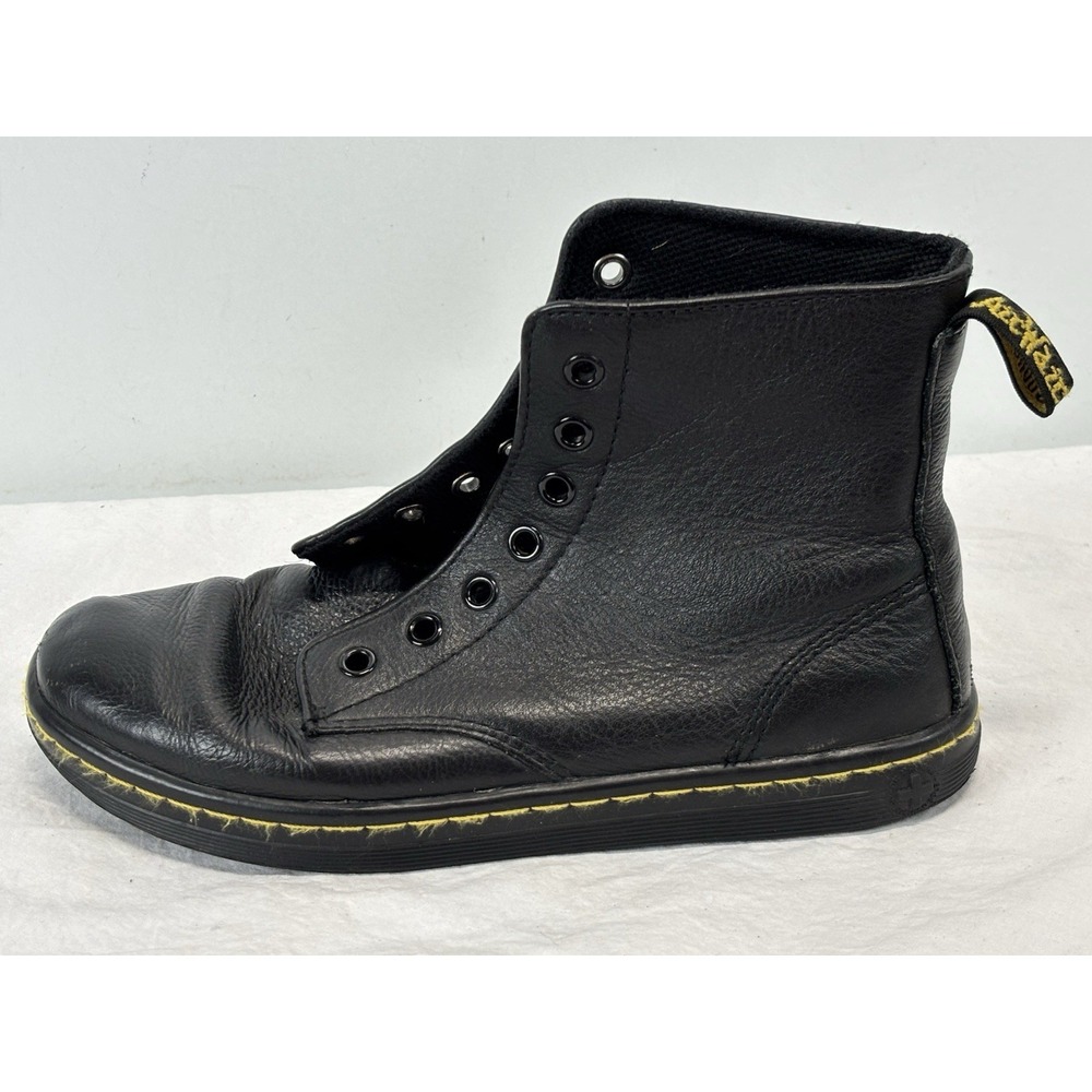 Dr. Martens Leyton Women's Ankle Boots Black NO Laces US 6 EU 37